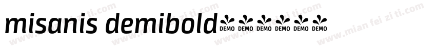 misanis demibold字体转换
